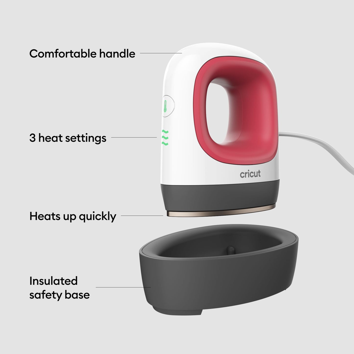 Cricut EasyPress Mini Heat Press - For Pressing Small/Odd Shaped Objects