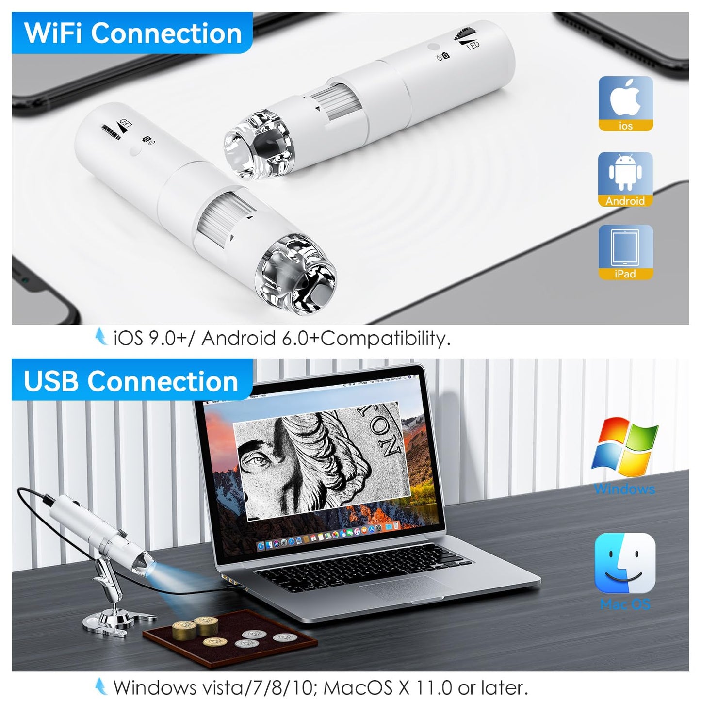Wireless Digital Microscope for Better Alignment on DTF Printers