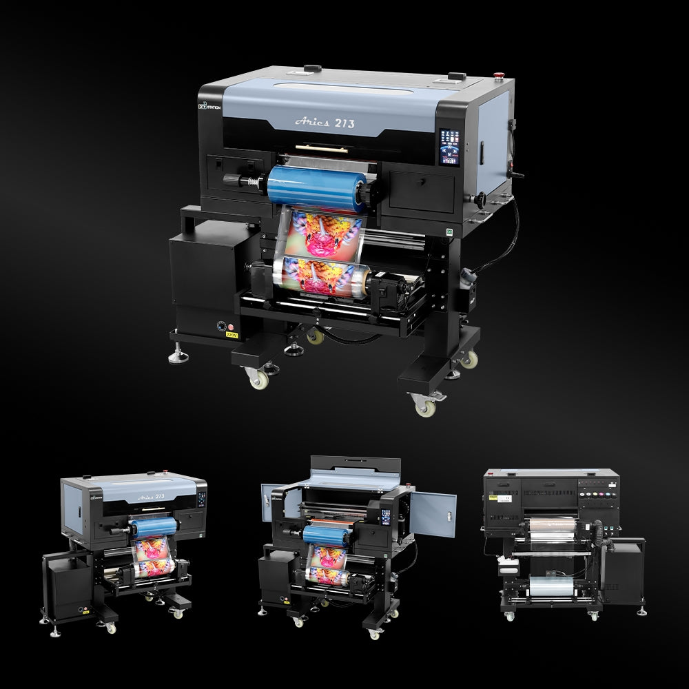 Aries 213 A3 UV DTF printer with built-in laminator