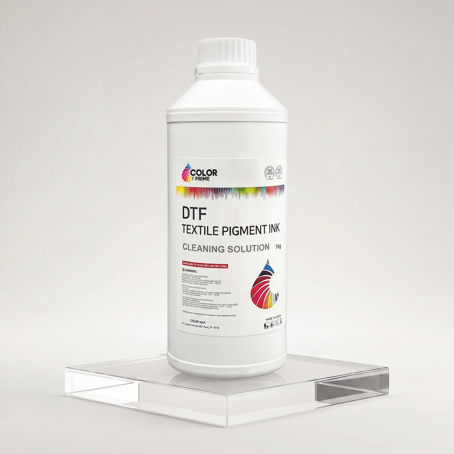 Color Prime DTF Cleaning Solution – Printhead, Capping Station & Printer Maintenance Fluid (1 Liter)