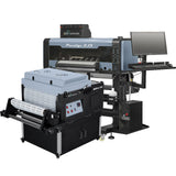 Prestige XL2 DTF printer paired with Miro 24 powder shaker