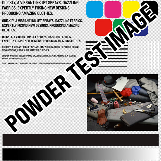 Adhesive Powder Test Image