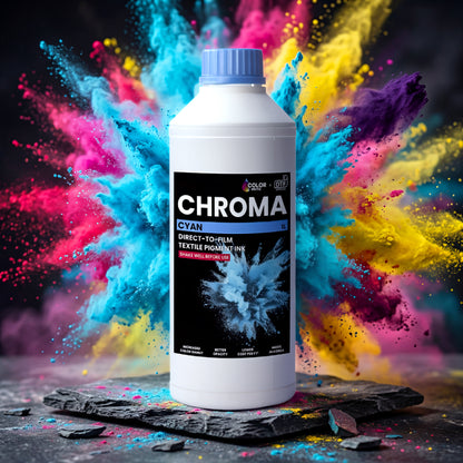 Color Prime Chroma DTF Ink (1 Liter) | Wide Gamut DTF Ink for Epson i1600 & i3200 Printers