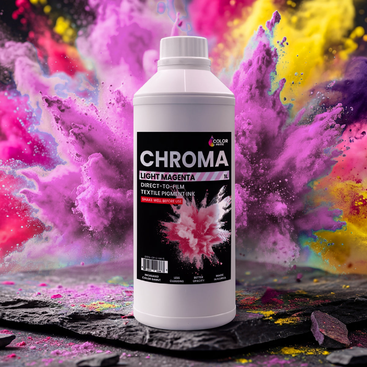 Color Prime Chroma DTF ink Light Magenta 1 liter bottle