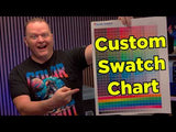 Custom DTF Color Swatch Chart from Your ICC Profile — 600 In-Gamut Hex Codes