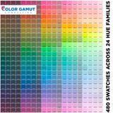 Custom DTF Color Swatch Chart from Your ICC Profile — 600 In-Gamut Hex Codes